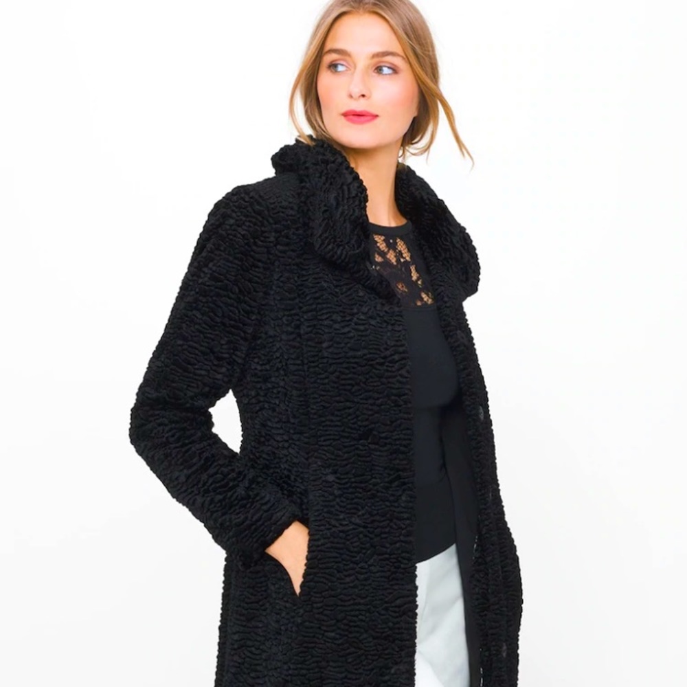WHBM PERSIAN FAUX-FUR COAT